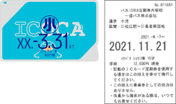 こどもバスICOCA定期券