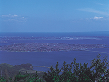 中海に浮かぶ大根島（八束町）